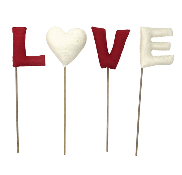 Love Felt Sticks