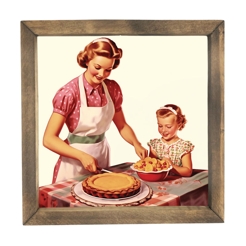 Helping in the Kitchen <br>Framed Art