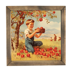 Gathering Apples <br>Framed Art