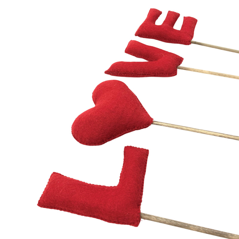 Love Felt Sticks