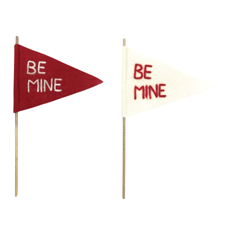 Be Mine Felt Flag