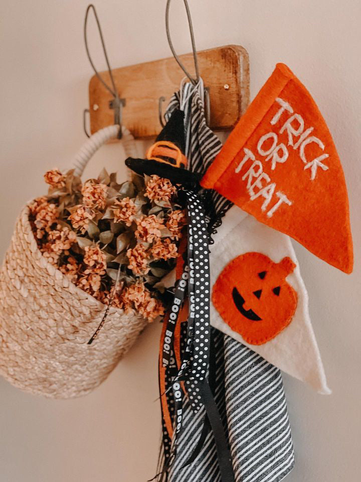 Trick or Treat Felt Flag