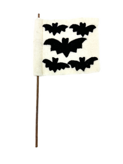 Flying Bats Felt Flag