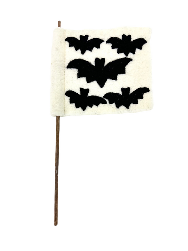 Flying Bats Felt Flag