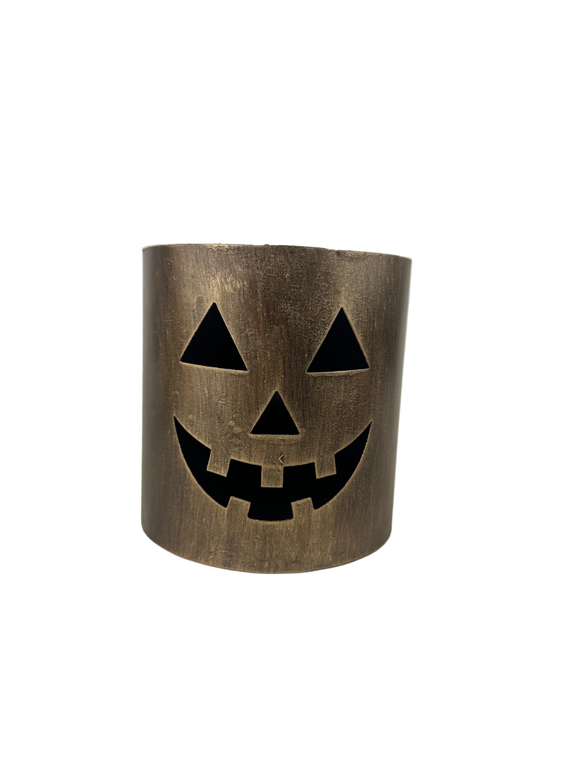 Bronze Metal Pumpkin Canisters