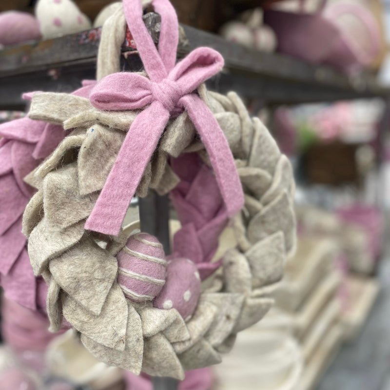 Felt Easter Egg Wreath