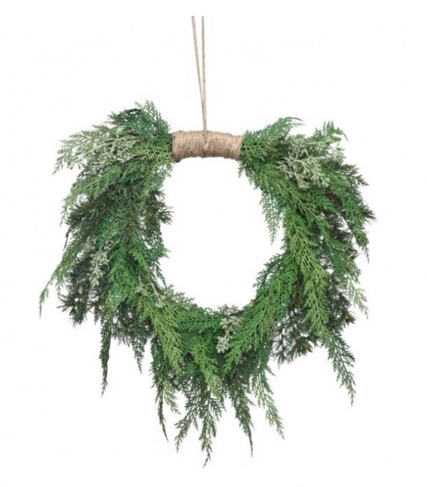 Natural Touch Cedar Heart Shaped Wreath