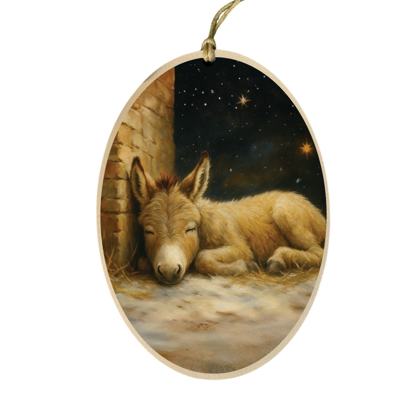Resting Donkey Ornament