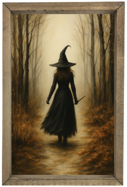 Single Witch in Forest