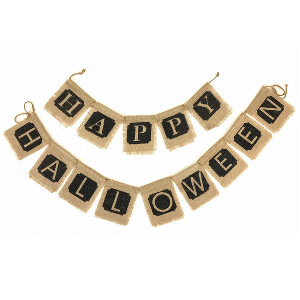 *SALE!* Happy Halloween Burlap Banner