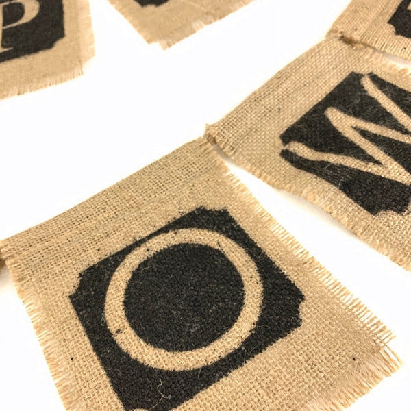 *SALE!* Happy Halloween Burlap Banner