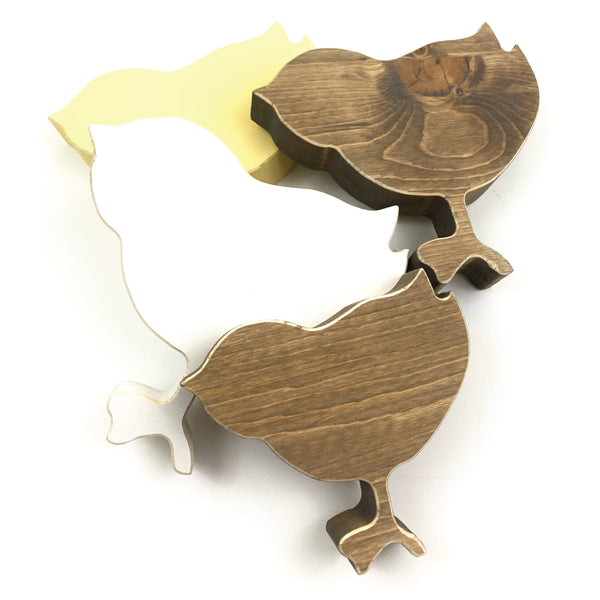 Wooden Standing Chicks