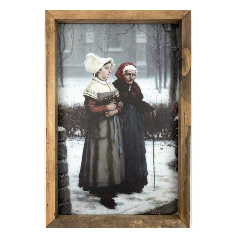 Returning From Mass <br>Framed Art