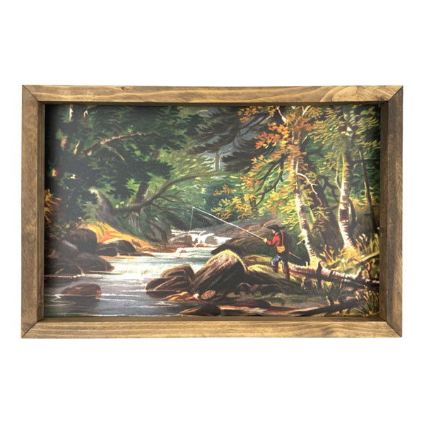 Fishing in the Woods <br>Framed Art