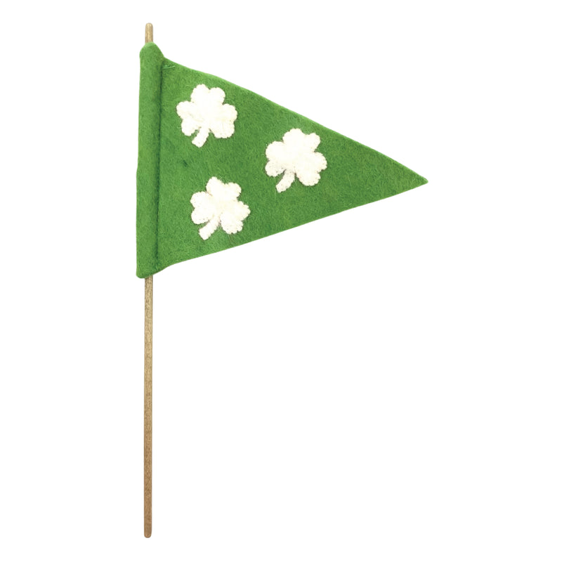 Lucky Clover Felt Flag