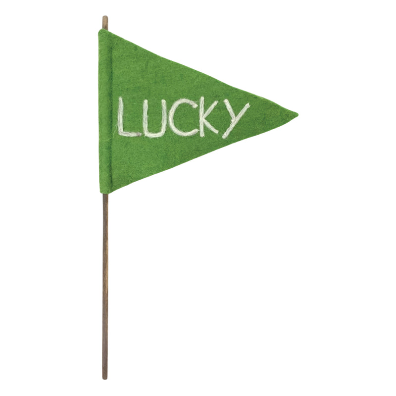 Lucky Felt Flag