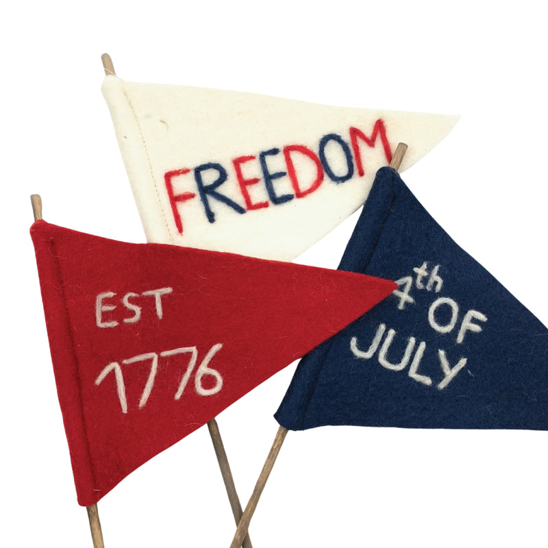 4th of July Felt Flag