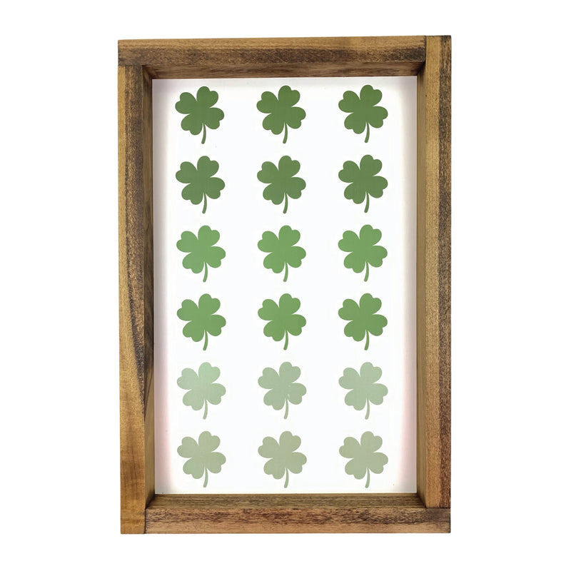 Gradient Clovers <br>Framed Art