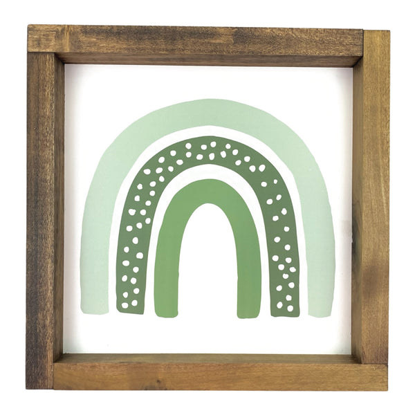 Green Rainbow <br>Framed Art