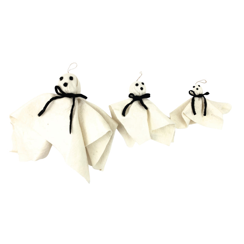 Hanging Felt Ghosts