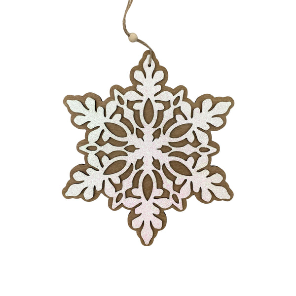 Glitter Snowflake Ornament