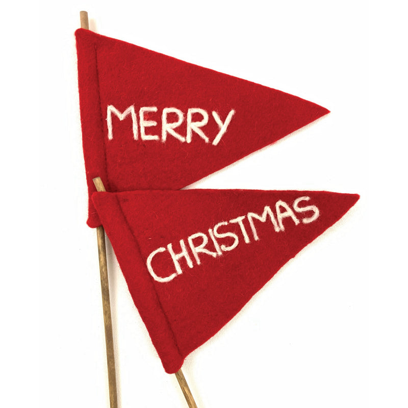 Christmas Felt Flag