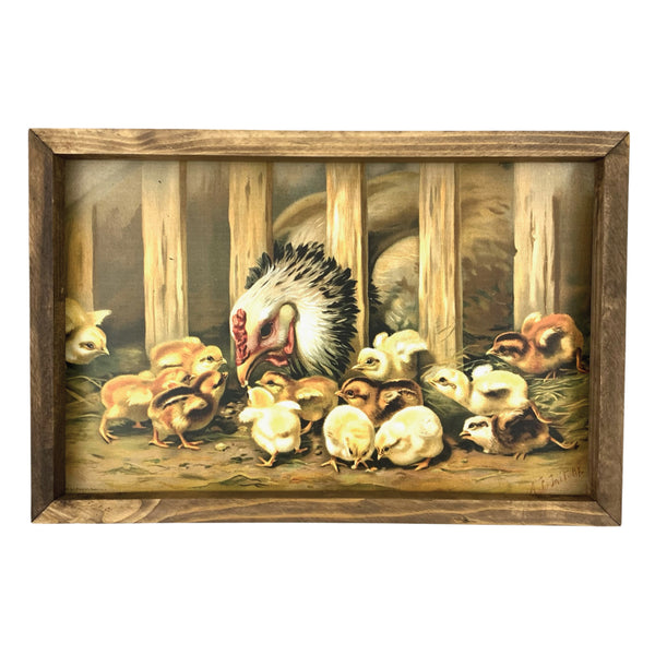 *SALE!* Mother Hen <br>Framed Art