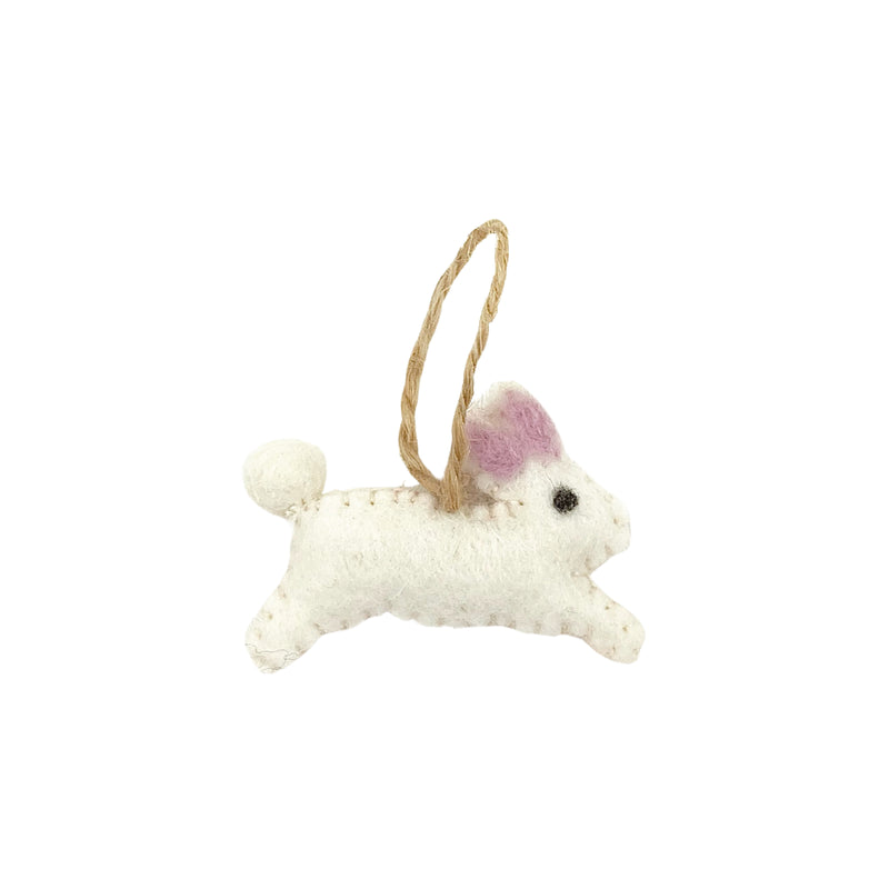 Felt Bunnies Ornaments