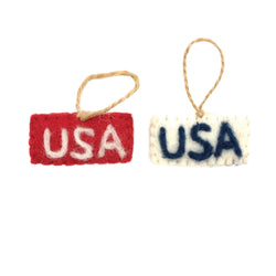 USA Felt Ornaments