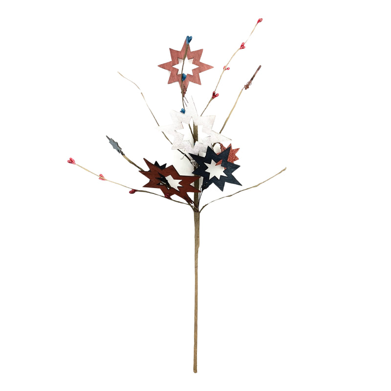 Wood Firework Star Pick