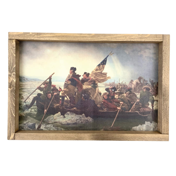 Washington Crossing the Delaware Framed Art