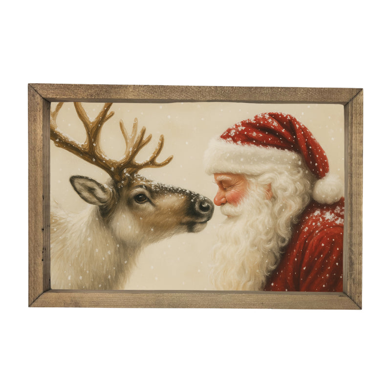 Santa Reindeer Noses <br>Framed Art
