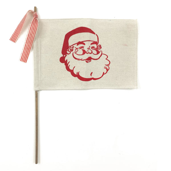 Santa Face Flag