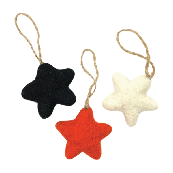 Halloween Felt Star Ornaments