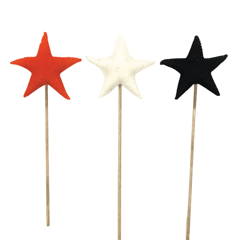 Halloween Felt Star Sticks