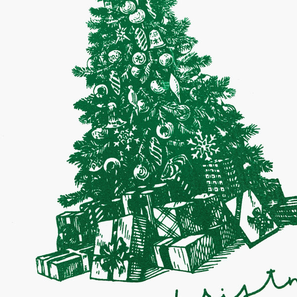 *CLOSEOUT* Merry Christmas Tree <br>Dish Towel