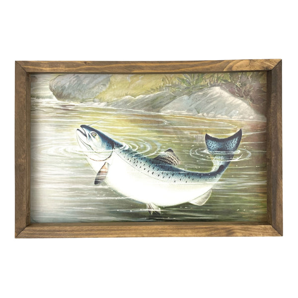 Jumping Trout <br>Framed Art