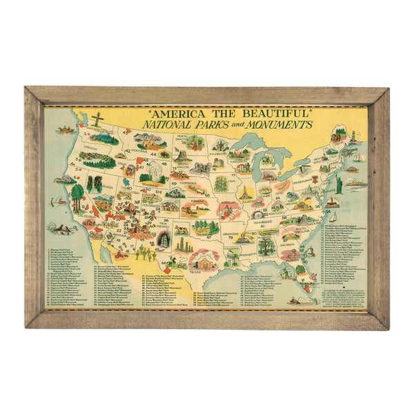 Vintage National Parks Pinboard