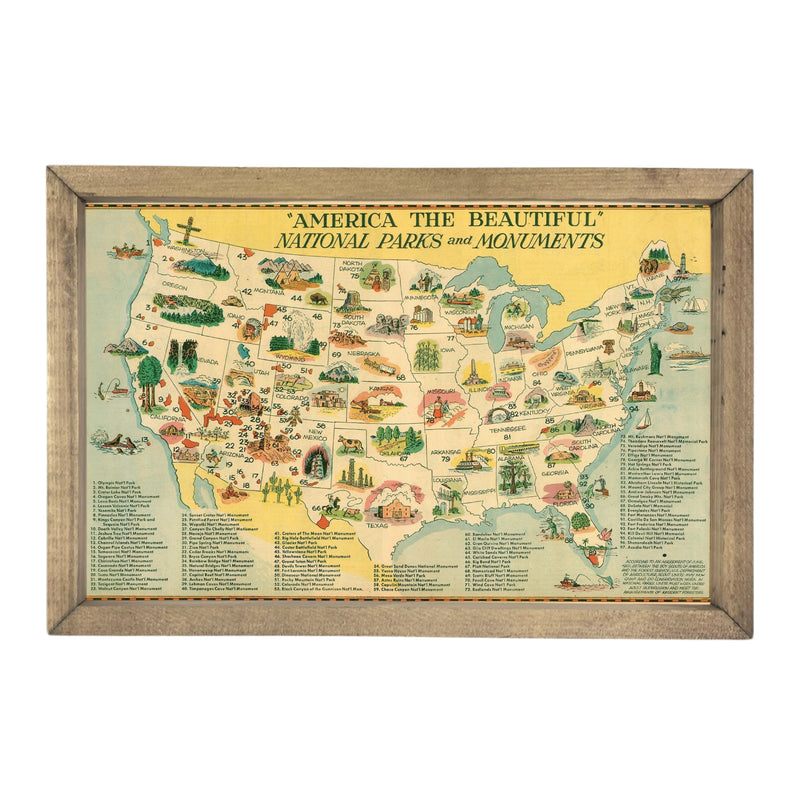 Vintage National Parks Pinboard