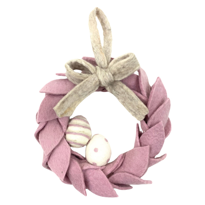 Felt Easter Egg Wreath