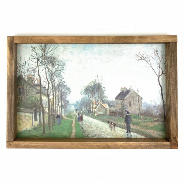 Route de Versailles, Louveciennes <br>Framed Art