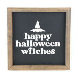 Happy Halloween Witches <br>Framed Saying