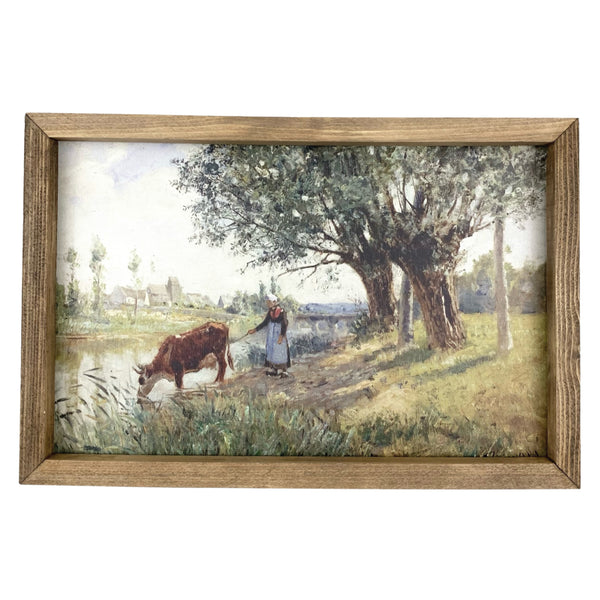 Countryside near Gez-sur-Loing <br>Framed Art