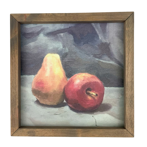 Still Life Apple and Pear <br>Framed Art