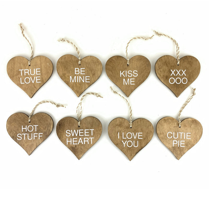 Conversation Heart Ornaments