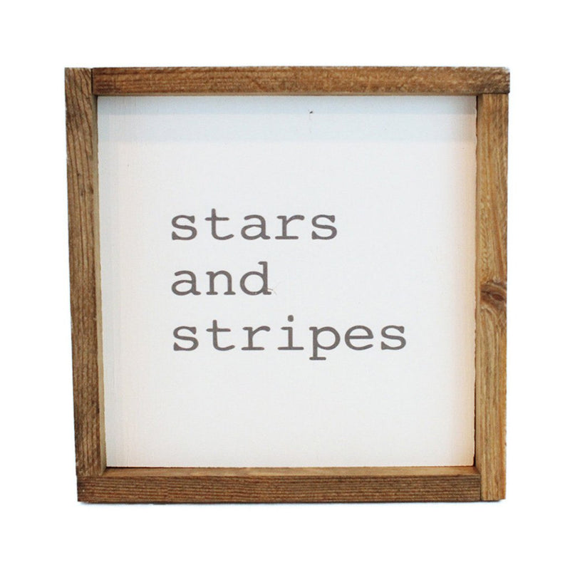 Stars and Stripes Framed Art