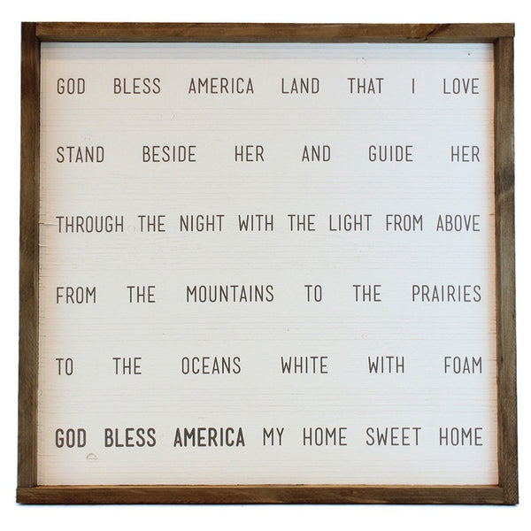 God Bless America Framed Print