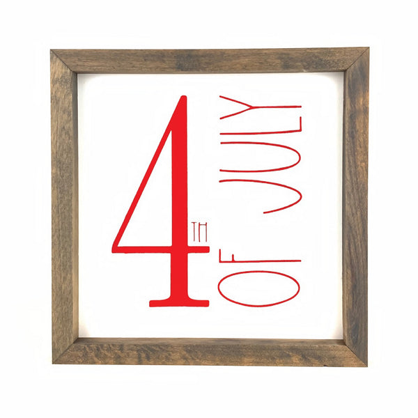 4th of July Framed Saying