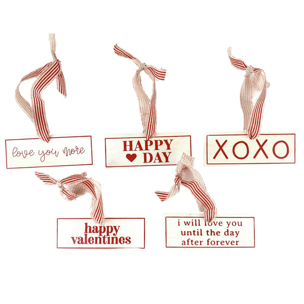 Valentines Sign Ornaments
