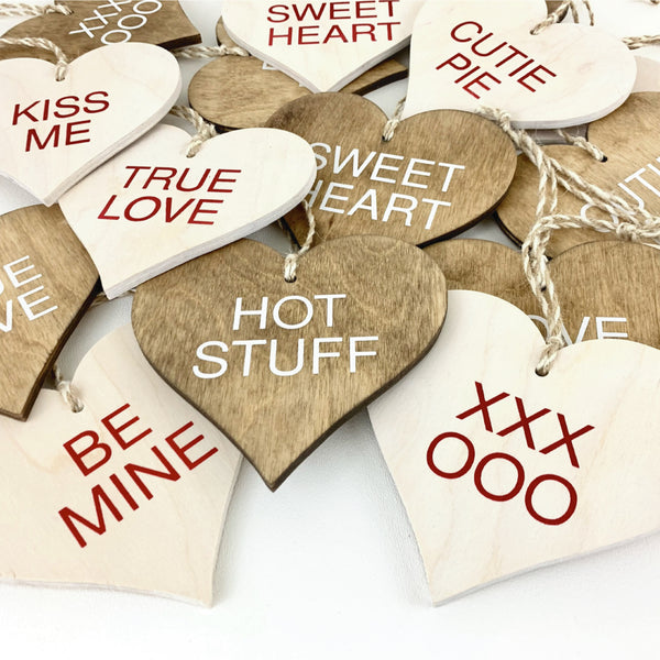 Conversation Heart Ornaments